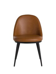 Barker and Stonehouse Cognac Quebec Faux Leather Dining Chairs - Image 2 of 10