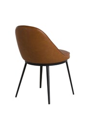 Barker and Stonehouse Cognac Quebec Faux Leather Dining Chairs - Image 4 of 10