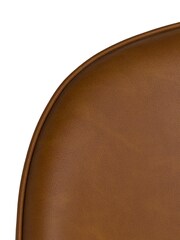 Barker and Stonehouse Cognac Quebec Faux Leather Dining Chairs - Image 5 of 10