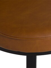 Barker and Stonehouse Cognac Quebec Faux Leather Dining Chairs - Image 7 of 10