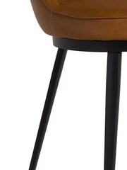 Barker and Stonehouse Cognac Quebec Faux Leather Dining Chairs - Image 9 of 10