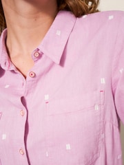White Stuff Pink Sophie Shirt - Image 4 of 6