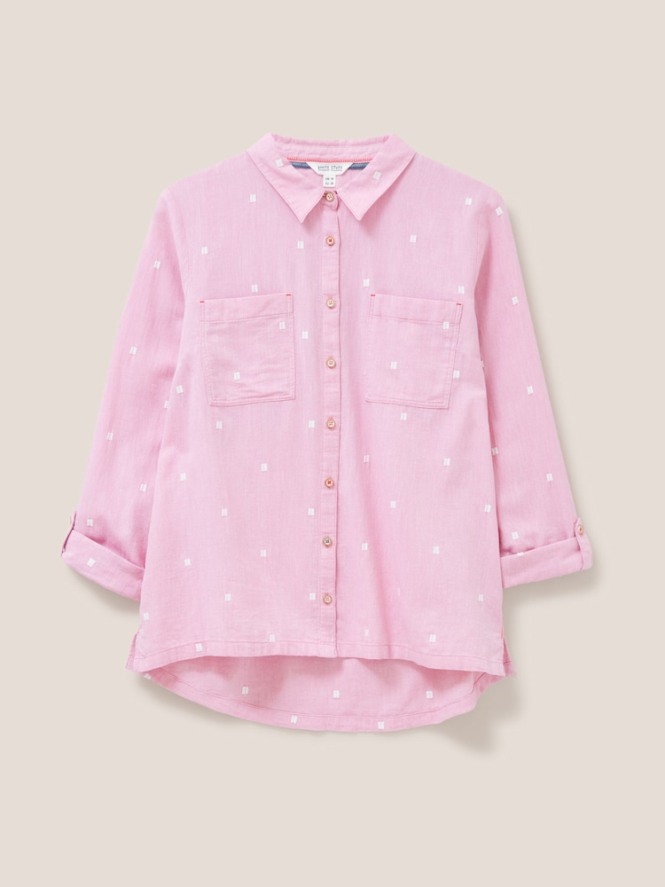 White Stuff Pink Sophie Shirt - Image 5 of 6
