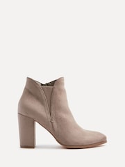 Linzi Cream Freda Block Heeled Ankle Boots - Image 2 of 5