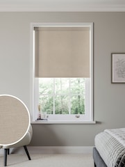 Hazel Natural Lucky Made to Measure Blackout Roller Blind - Image 1 of 6