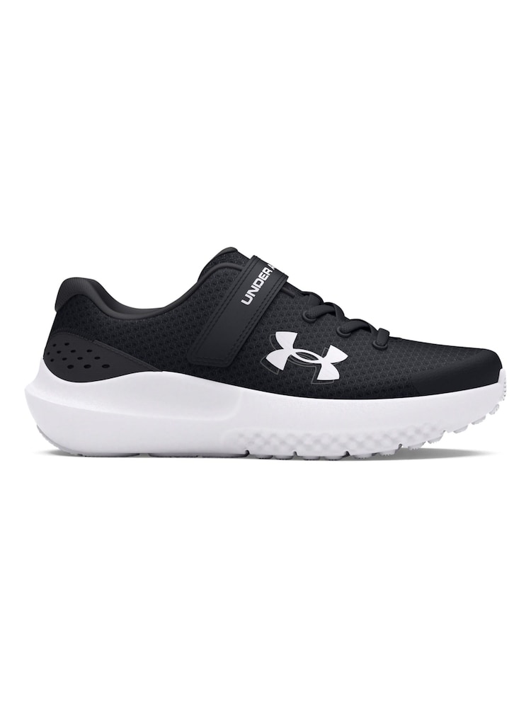 Under Armour Black/White Surge 4 Trainers - Image 1 of 5