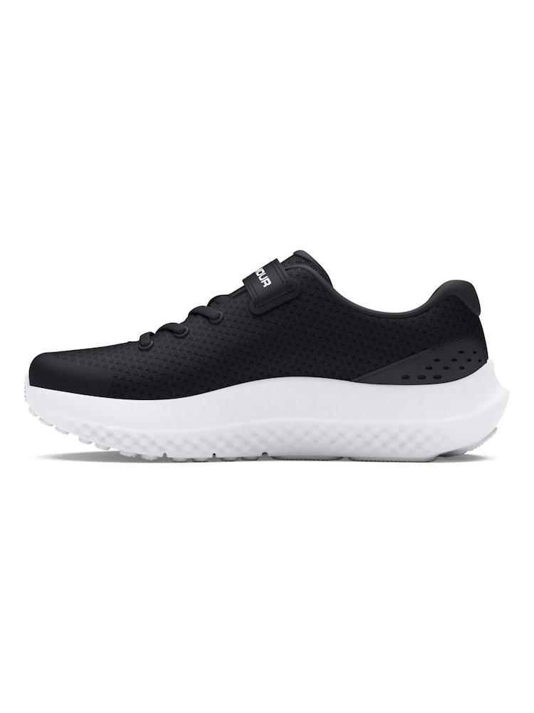 Under Armour Black/White Surge 4 Trainers - Image 2 of 5
