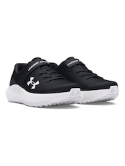 Under Armour Black/White Surge 4 Trainers - Image 3 of 5