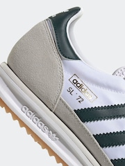 adidas Originals White SL 72 RS Trainers - Image 9 of 9