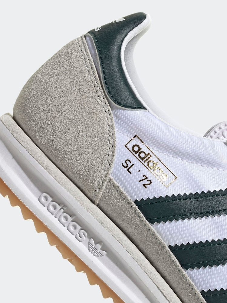 adidas Originals White SL 72 RS Trainers - Image 9 of 9 adidas Originals White SL 72 RS Trainers - Image 9 of 9