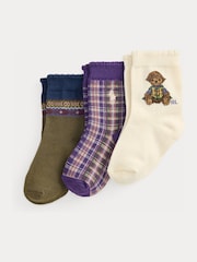 Polo Ralph Lauren Polo Bear Socks 3 Pack - Bild 1 von 1