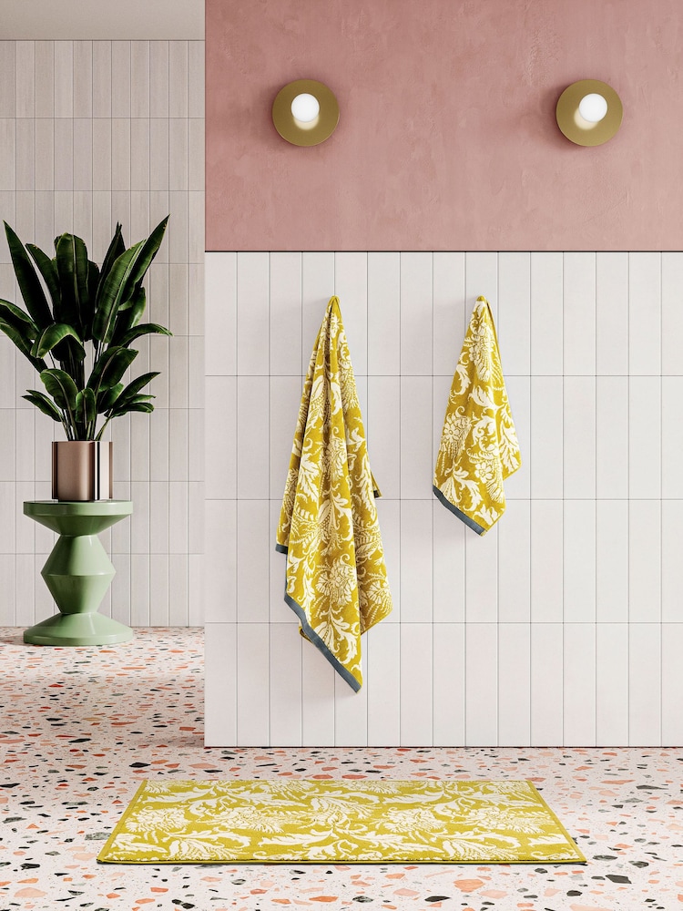 Ted Baker Gold Baroque 100% Cotton Towel - Image 1 of 2