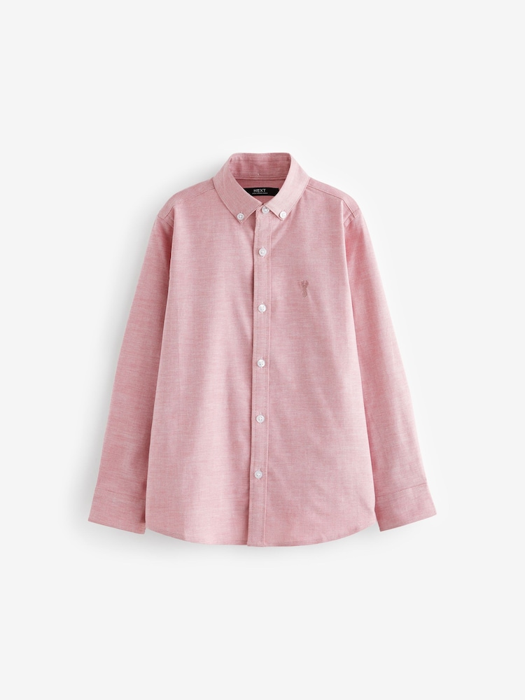 Berry Pink Single Oxford Shirt (3-16yrs) - Image 1 of 3
