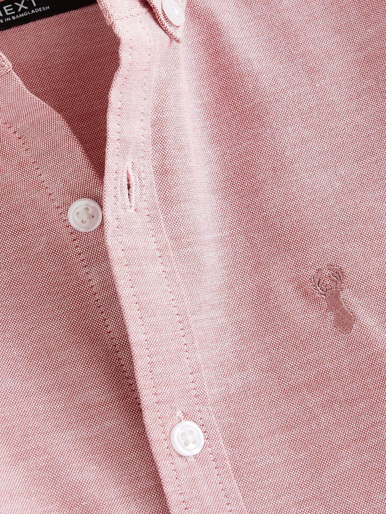 Berry Pink Single Oxford Shirt (3-16yrs) - Image 3 of 3