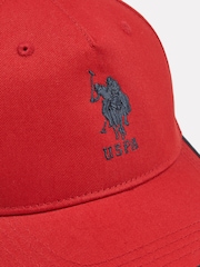 U.S. Polo Assn Red Player 3 Baseball Cap - Image 3 of 5