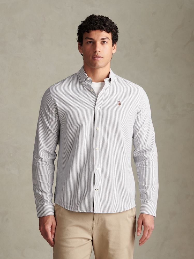 U.S. Polo Assn. Blue Oxford Stripe Shirt - Image 1 of 6 U.S. Polo Assn. Blue Oxford Stripe Shirt - Image 1 of 6