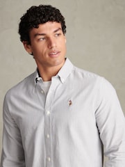 U.S. Polo Assn. Blue Oxford Stripe Shirt - Image 4 of 6