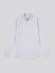 U.S. Polo Assn. Blue Oxford Stripe Shirt - Image 5 of 6