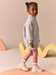 Grey Half Zip Sweater And Leggings Set (3mths-7yrs) - Image 3 of 8