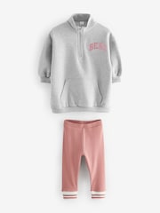 Grey Half Zip Sweater And Leggings Set (3mths-7yrs) - Image 5 of 8