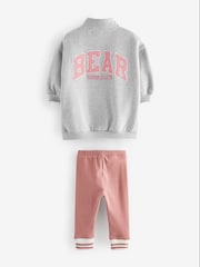 Grey Half Zip Sweater And Leggings Set (3mths-7yrs) - Image 6 of 8