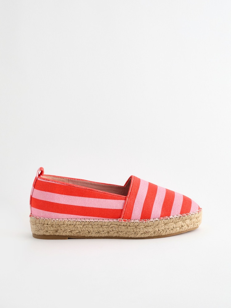 Rdeča/roza - Debele espadrile Forever Comfort® - Slika 2 iz 6