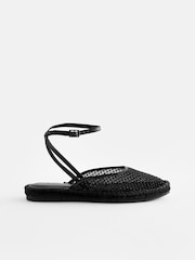 Black Forever Comfort® Mesh Espadrille Sandals - Image 5 of 8