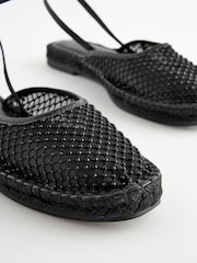 Black Forever Comfort® Mesh Espadrille Sandals - Image 6 of 8
