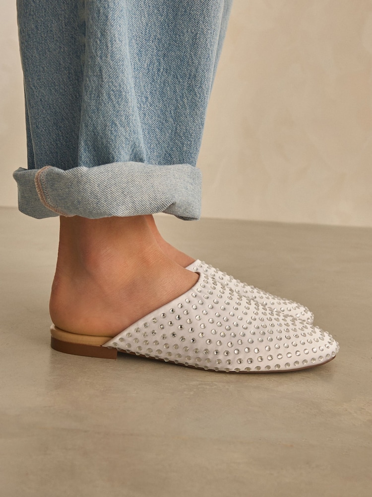 White Forever Comfort Healseal Mules - Image 2 of 9