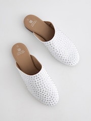 White Forever Comfort Healseal Mules - Image 8 of 9