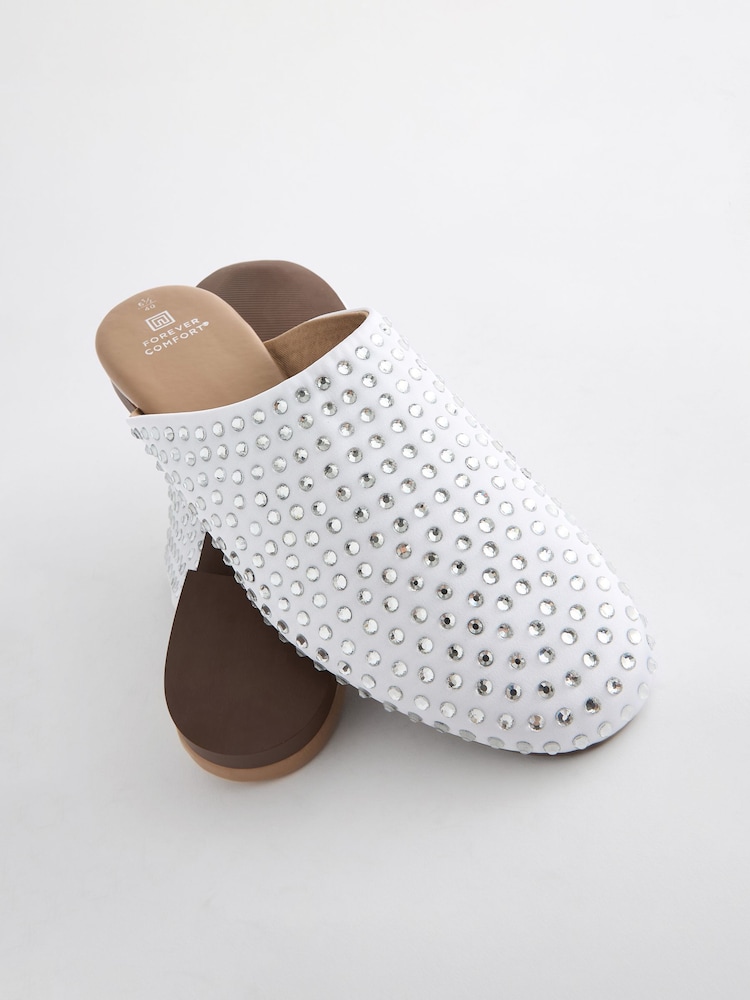 White Forever Comfort Healseal Mules - Image 9 of 9