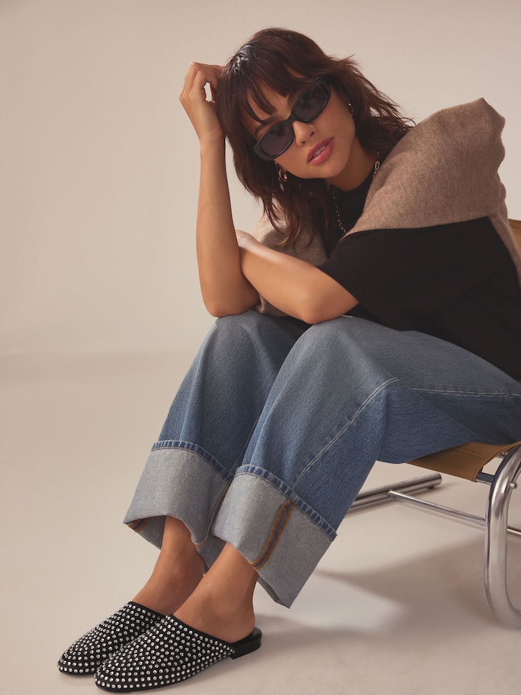 Black Forever Comfort Healseal Mules - Image 2 of 9