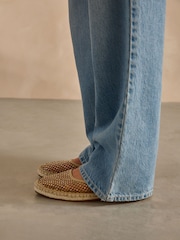 Nude Cream Forever Comfort® Mesh Espadrille Sandals - Image 3 of 9