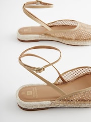 Nude Cream Forever Comfort® Mesh Espadrille Sandals - Image 9 of 9