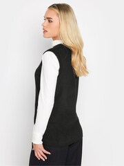 PixieGirl Petite Black V-Neck Knitted Vest - Image 2 of 4