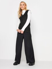PixieGirl Petite Black V-Neck Knitted Vest - Image 3 of 4