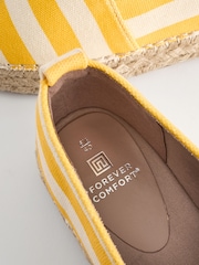 Yellow/White Forever Comfort® Chunky Espadrilles - Image 4 of 6