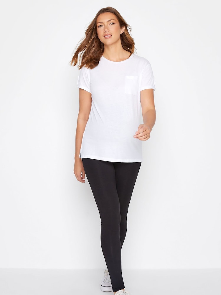 Long Tall Sally Black Maternity Full Length Leggings 2 Packs - Image 2 of 5