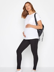 Long Tall Sally Black Maternity Full Length Leggings 2 Packs - Image 4 of 5