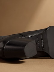 Svart skinn - Russell & Bromley Calle Block Heel Chelsea Boots - Bilde 5 av 7