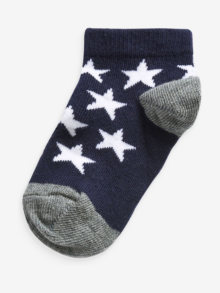 Blue Rich Trainers Socks 7 Pack - Image 4 of 8