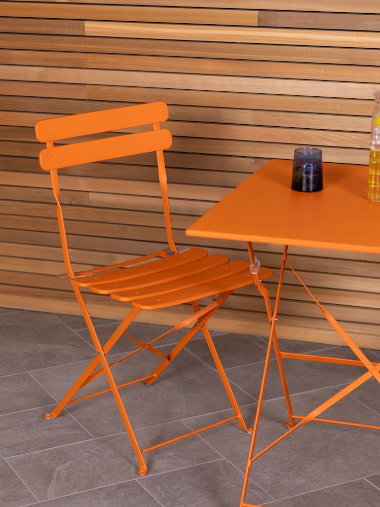 Charles Bentley Orange Garden 2 Seater Bisto Set - Image 2 of 6