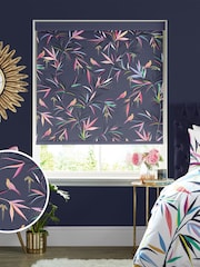Sara Miller Smokey Blue Made to Measure Roller Blinds - Image 1 of 6
