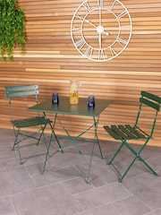 Charles Bentley Green Garden 2 Seater Bisto Set - Image 1 of 6