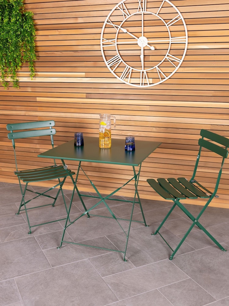 Charles Bentley Green Garden 2 Seater Bisto Set - Image 1 of 6
