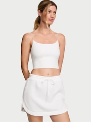 Victoria's Secret White Fleece Popper Skirt - Image 1 of 3
