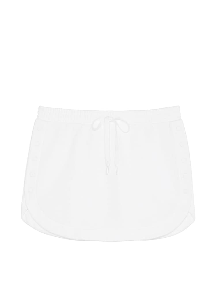 Victoria's Secret White Fleece Popper Skirt - Image 3 of 3