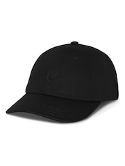 Lyle & Scott Black Tonal Eagle Baseball Cap - Image 1 of 4