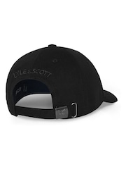 Lyle & Scott Black Tonal Eagle Baseball Cap - Image 3 of 4