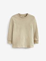 Stone Long Sleeve Cosy T-Shirt (3-16yrs) - Image 1 of 3